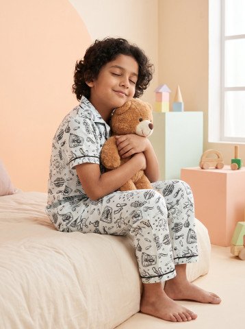 DTD Kids Unisex Night Wear Set