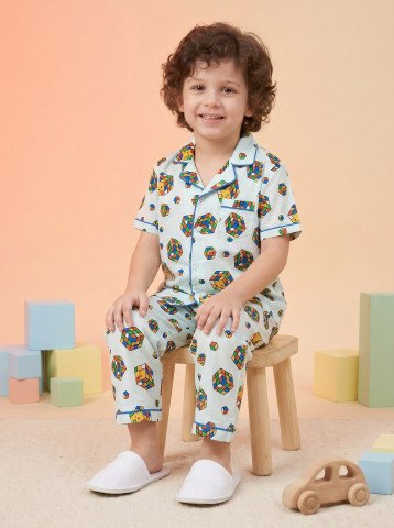 DTD Kids Unisex Night Wear Set
