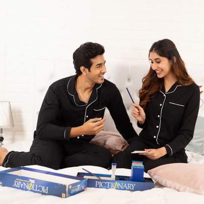 His & Hers Ebony Classic Pyjama Set