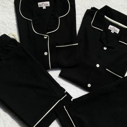 His & Hers Ebony Classic Pyjama Set