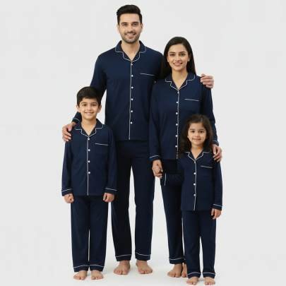 Picasso Blue Matching Family Pyjama Set